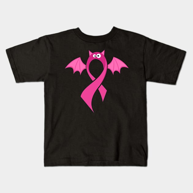 Breast Cancer Halloween Kids T-Shirt by DARSHIRTS